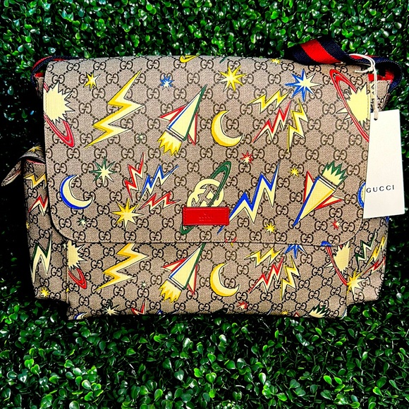 Gucci Supreme Gg Crickets Canvas Baby Diaper Handbag New - Picture 1 of 6